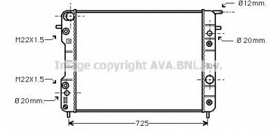AVA QUALITY COOLING ola2193 -  Радиатор, охлаждение двигателя
